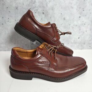 Ecco Brown Leather Oxfords
